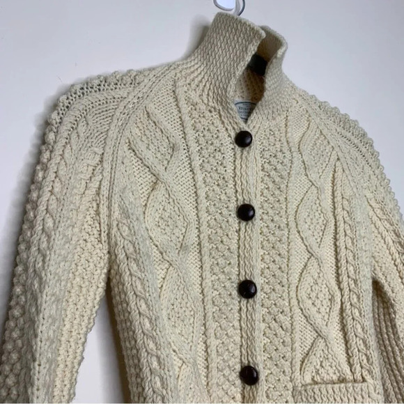 Blarney Woolen Mills Kids Handknit In Ireland Fisherman's Sweater Size Unknown - Picture 3 of 12